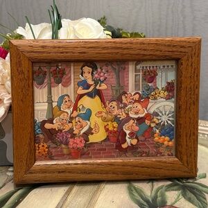 Framed Vintage 1979 Snow White’s Fantasy Bouquet Post Card